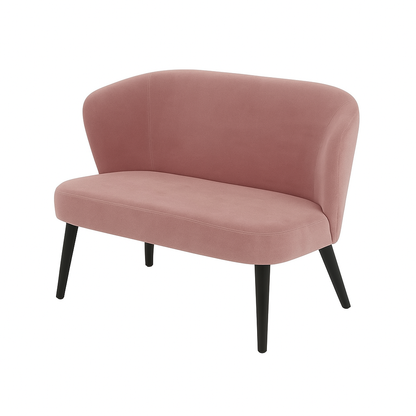 Bancheta catifea LOTUS culoare ROZ PAL