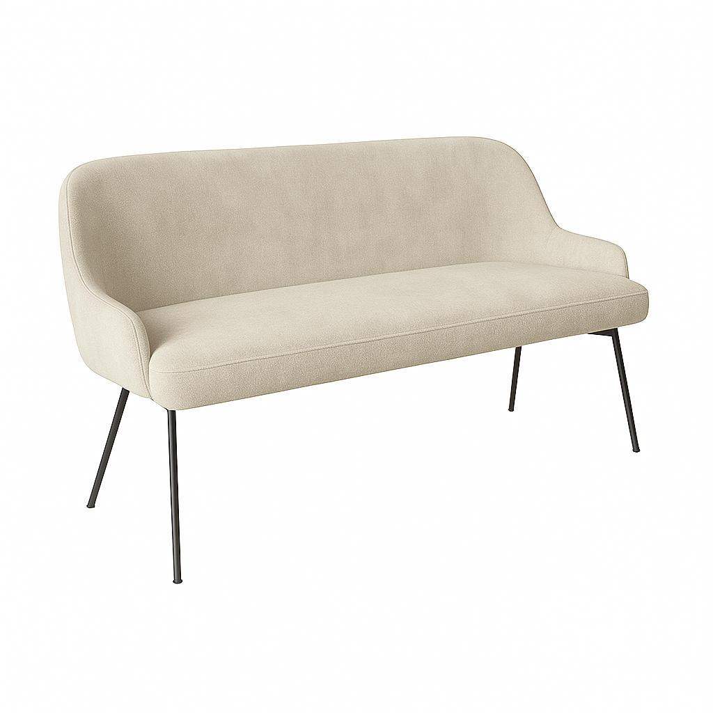 Bancheta catifea SASHA culoare BEJ