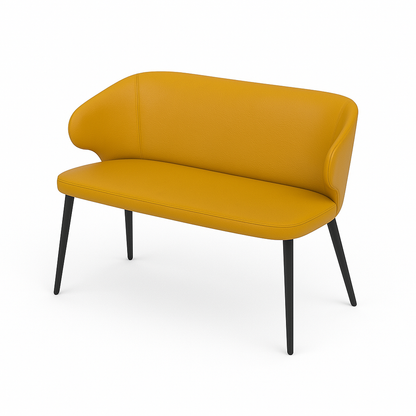 Bancheta piele CAPRICE culoare GALBEN