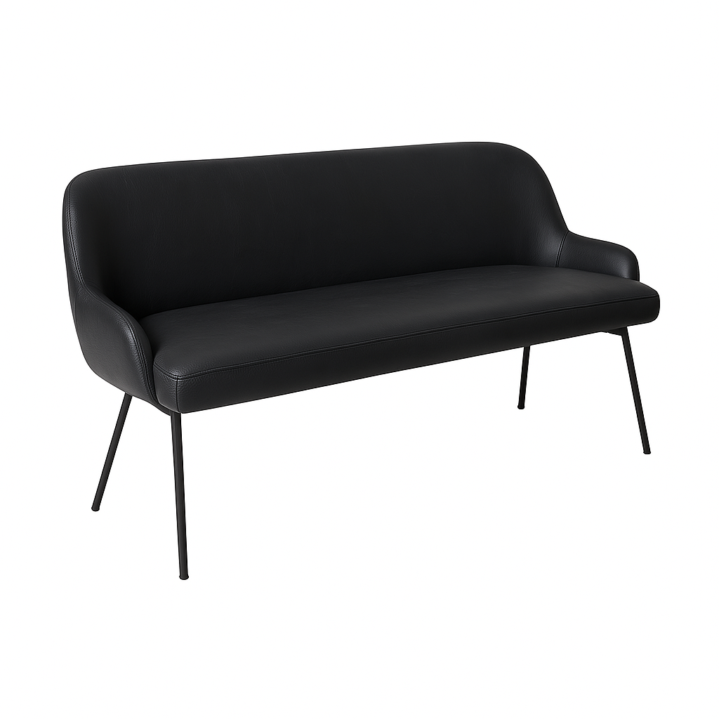 Bancheta piele SASHA culoare NEGRU