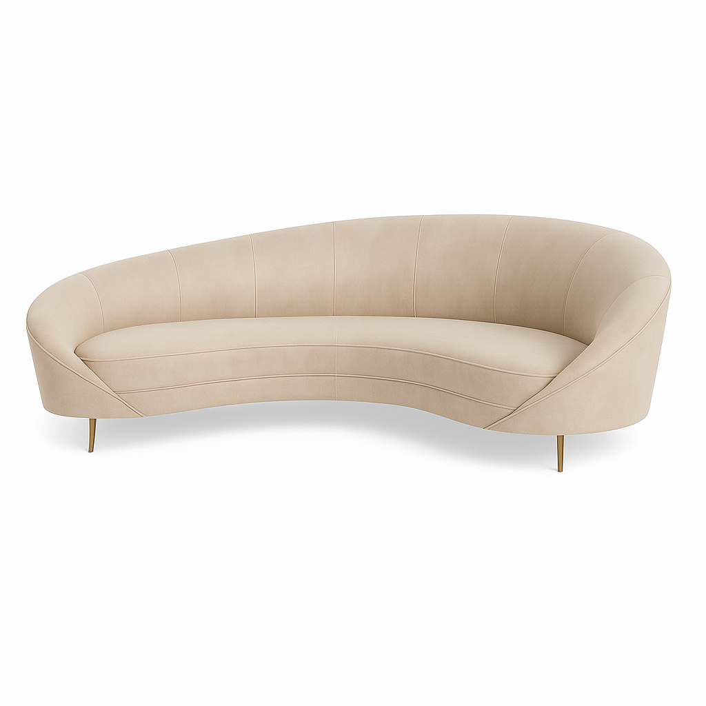 Canapea catifea YAN catifea BEJ