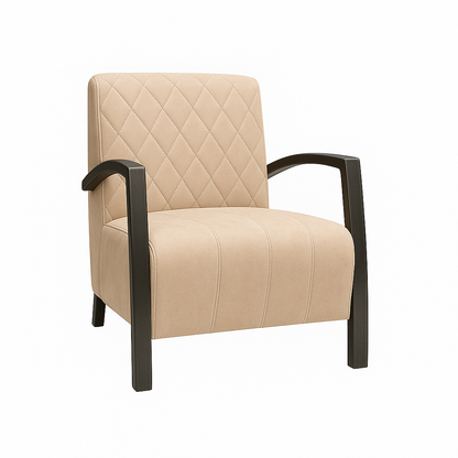 Fotoliu catifea BEJ | model DIAMOND