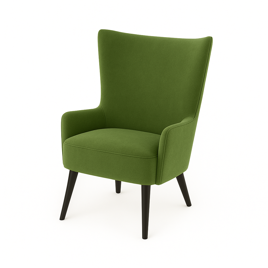 Fotoliu catifea VERDE | model LAURA