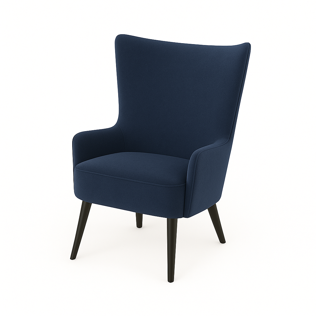 Fotoliu catifea ALBASTRA | model LAURA