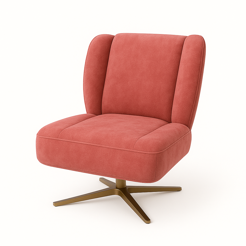 Fotoliu catifea ROZ | model PUFI