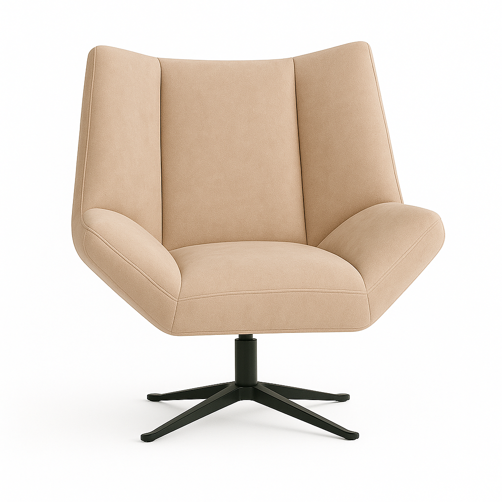 Fotoliu catifea BEJ | model STEA