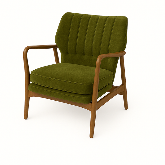 Fotoliu catifea VERDE | model VIA