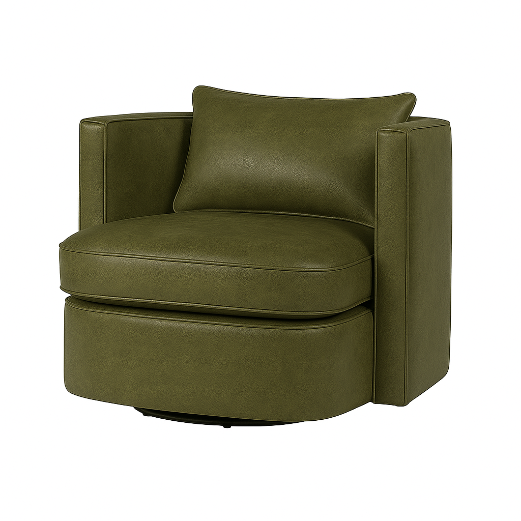 Fotoliu piele VERDE | model DAVIDE