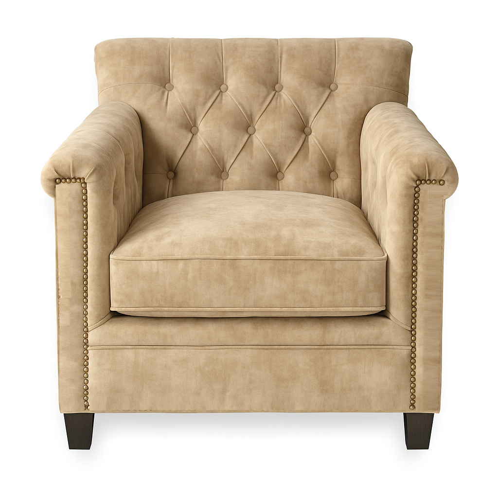 Fotoliu catifea ROSIE | model TAN