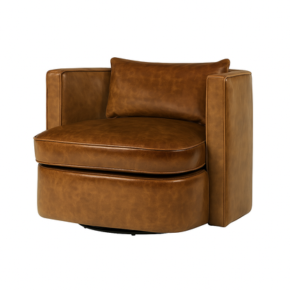 Fotoliu piele DAVIDE culoare MARO