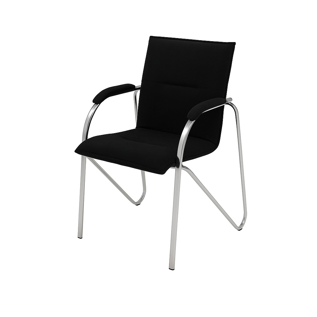 Scaun birou catifea NEAGRA | model META