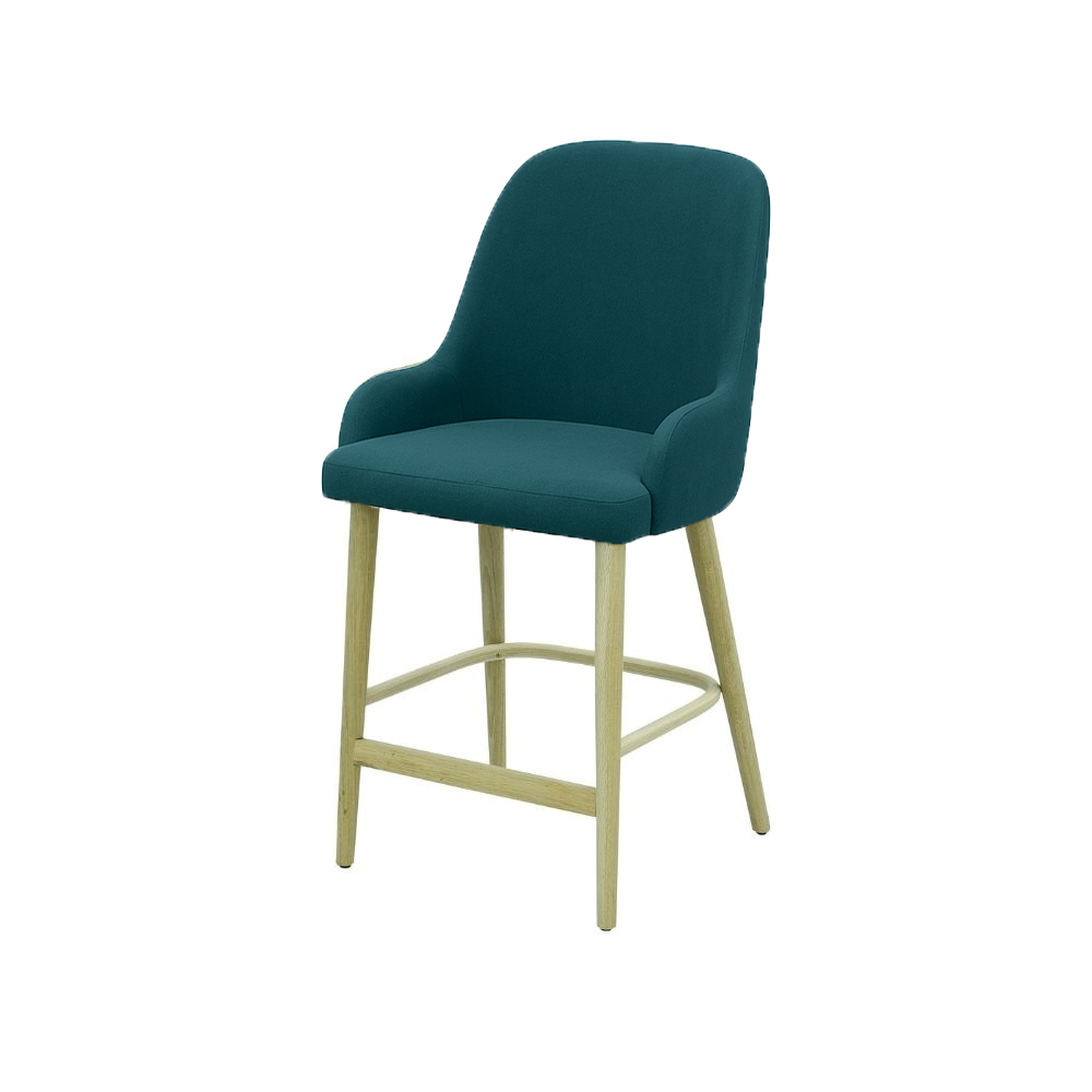 Scaun bar catifea VERDE | model ROCCO