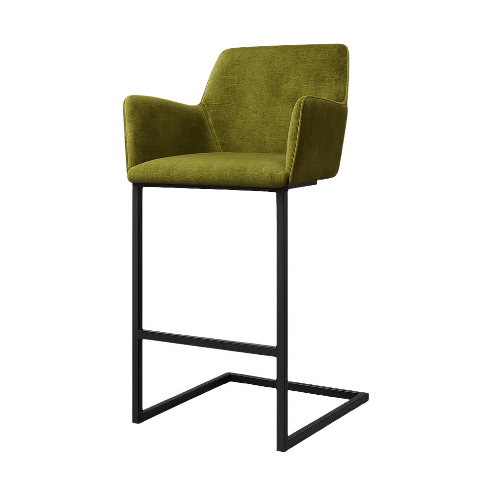 Scaun bar catifea VERDE model GIAN