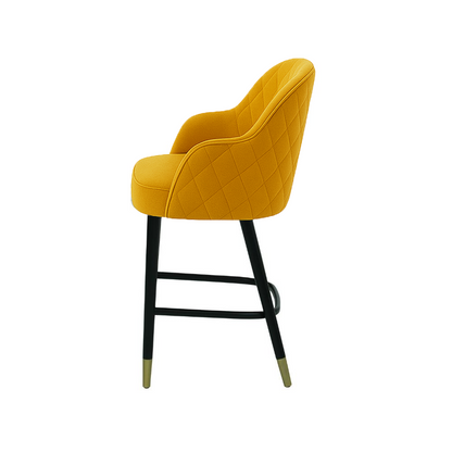 Scaun bar catifea GALBENA | model PINO X