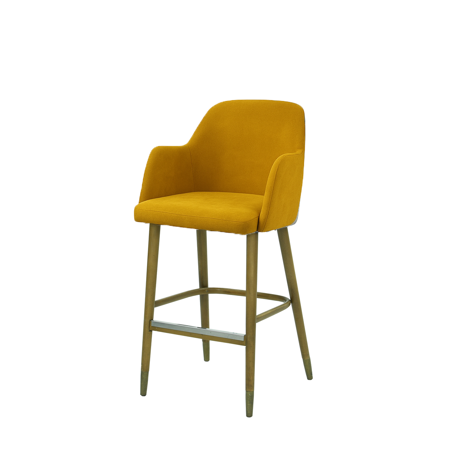 Scaun bar catifea GALBENA | model PINO