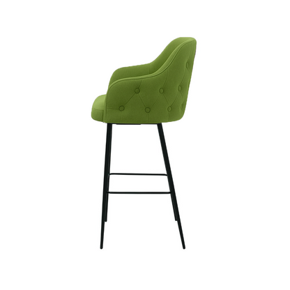 Scaun bar catifea VERDE | model TEONA