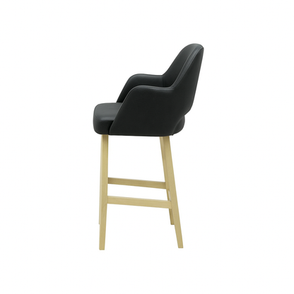 Scaun bar piele ALBA | model APRIL