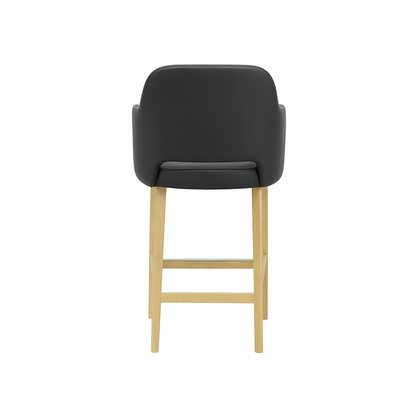 Scaun bar piele GALBENA | model APRIL