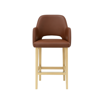 Scaun bar piele VERDE | model APRIL