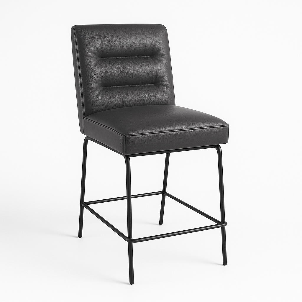 Scaun bar piele GRI | model DAG