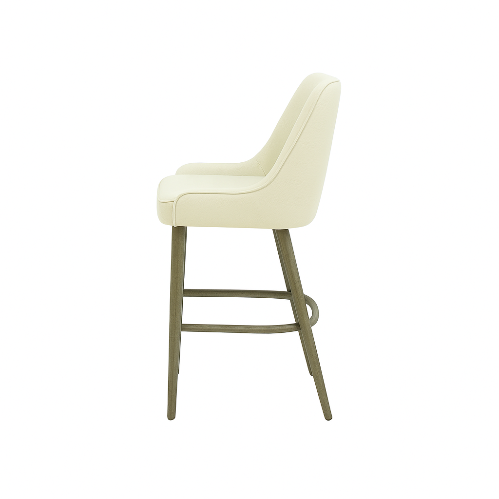 Scaun bar piele VERDE | model GINA