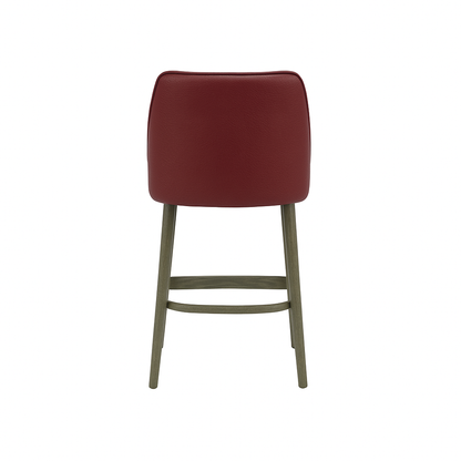 Scaun bar piele VERDE | model GINA