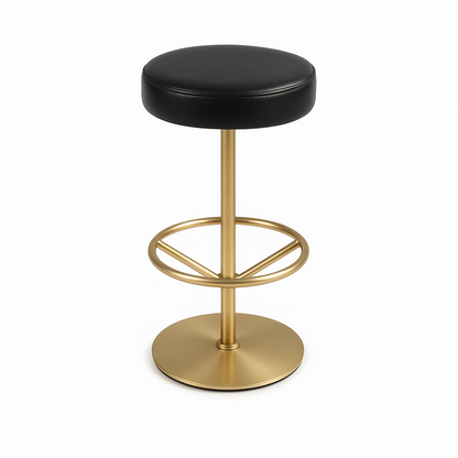 Scaun bar piele NEAGRA | model JANA