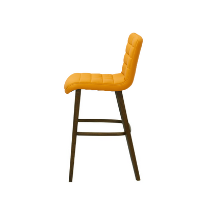 Scaun bar piele naturala BEJ | model RIGA