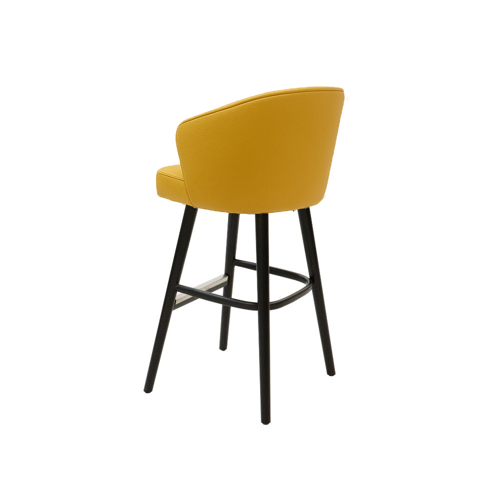 Scaun bar piele VERDE | model BRUNO