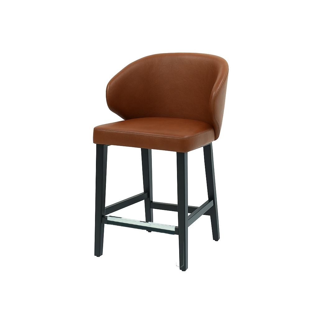 Scaun bar piele naturala ALBASTRA | model CAPRICE