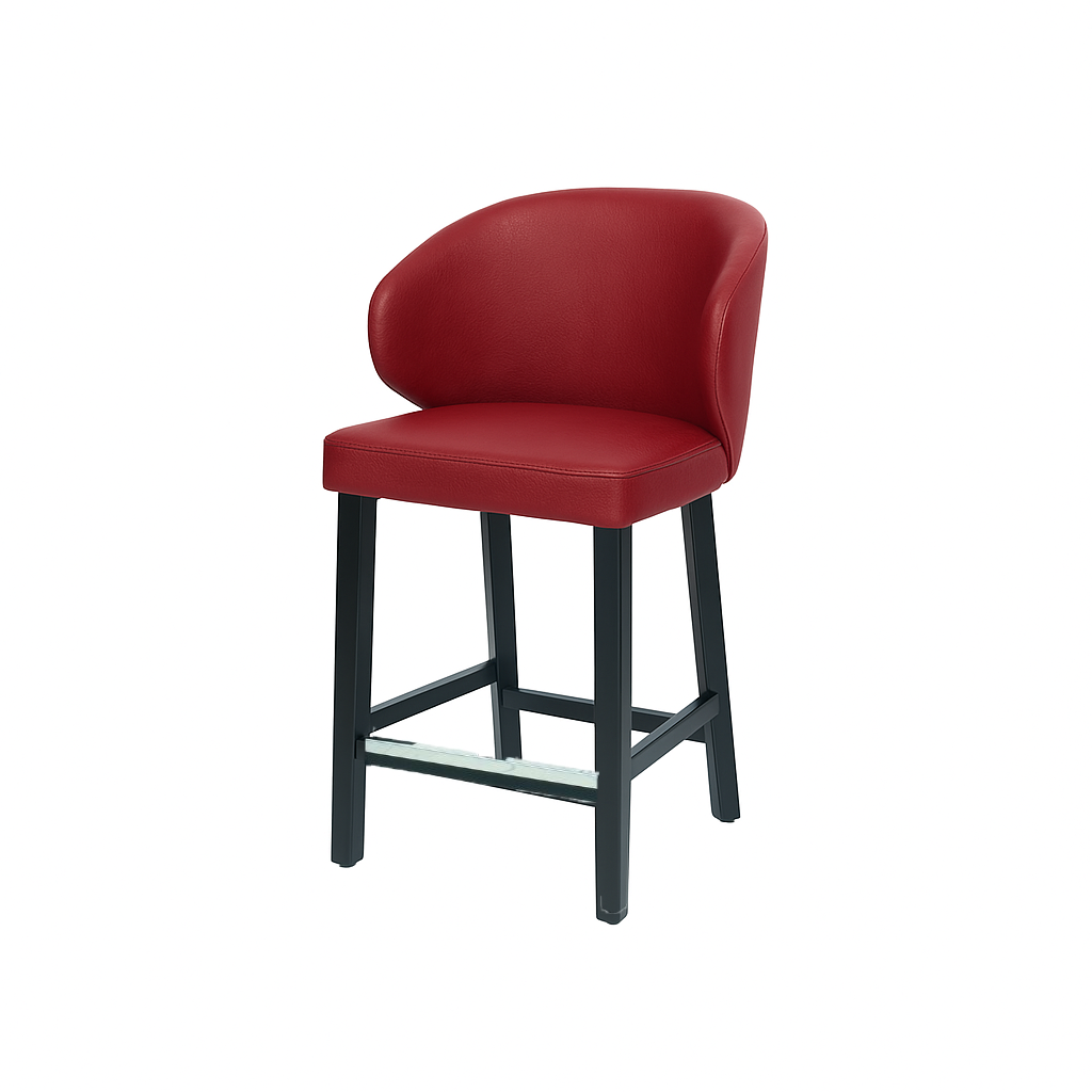 Scaun bar piele naturala BEJ | model CAPRICE