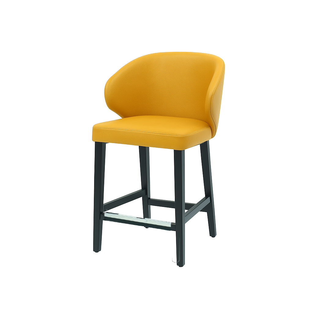 Scaun bar piele naturala BEJ | model CAPRICE