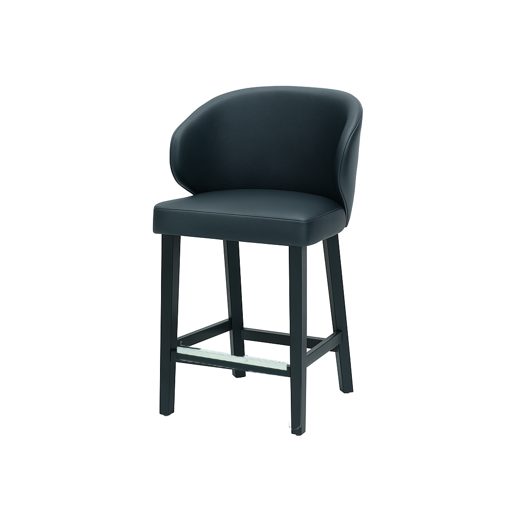 Scaun bar piele naturala VERDE | model CAPRICE