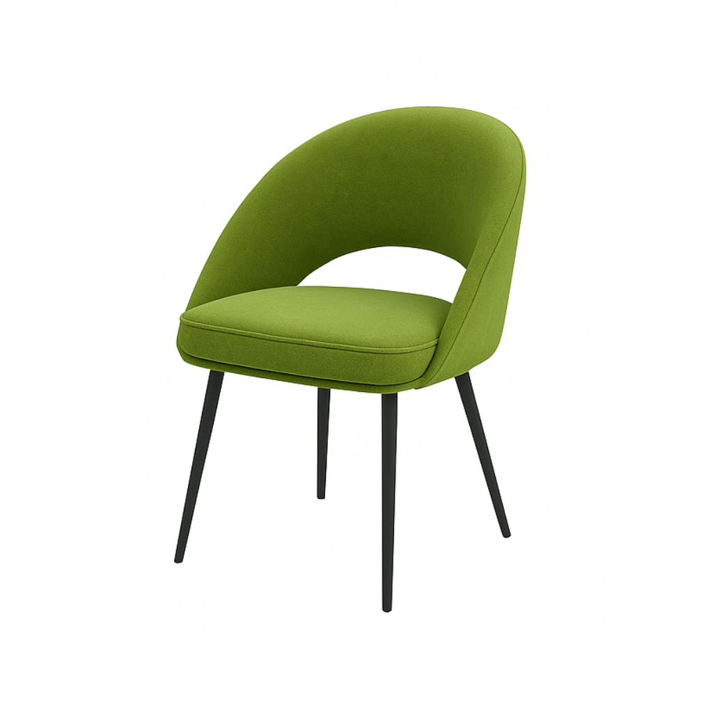 Scaun catifea GALBENA | model LAVA