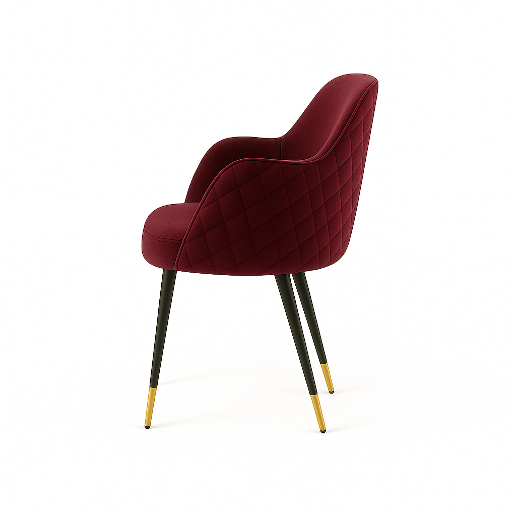 Scaun catifea GALBENA | model PINO X