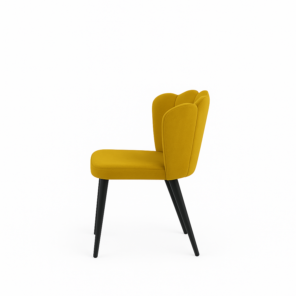 Scaun catifea GALBENA | model ARIA