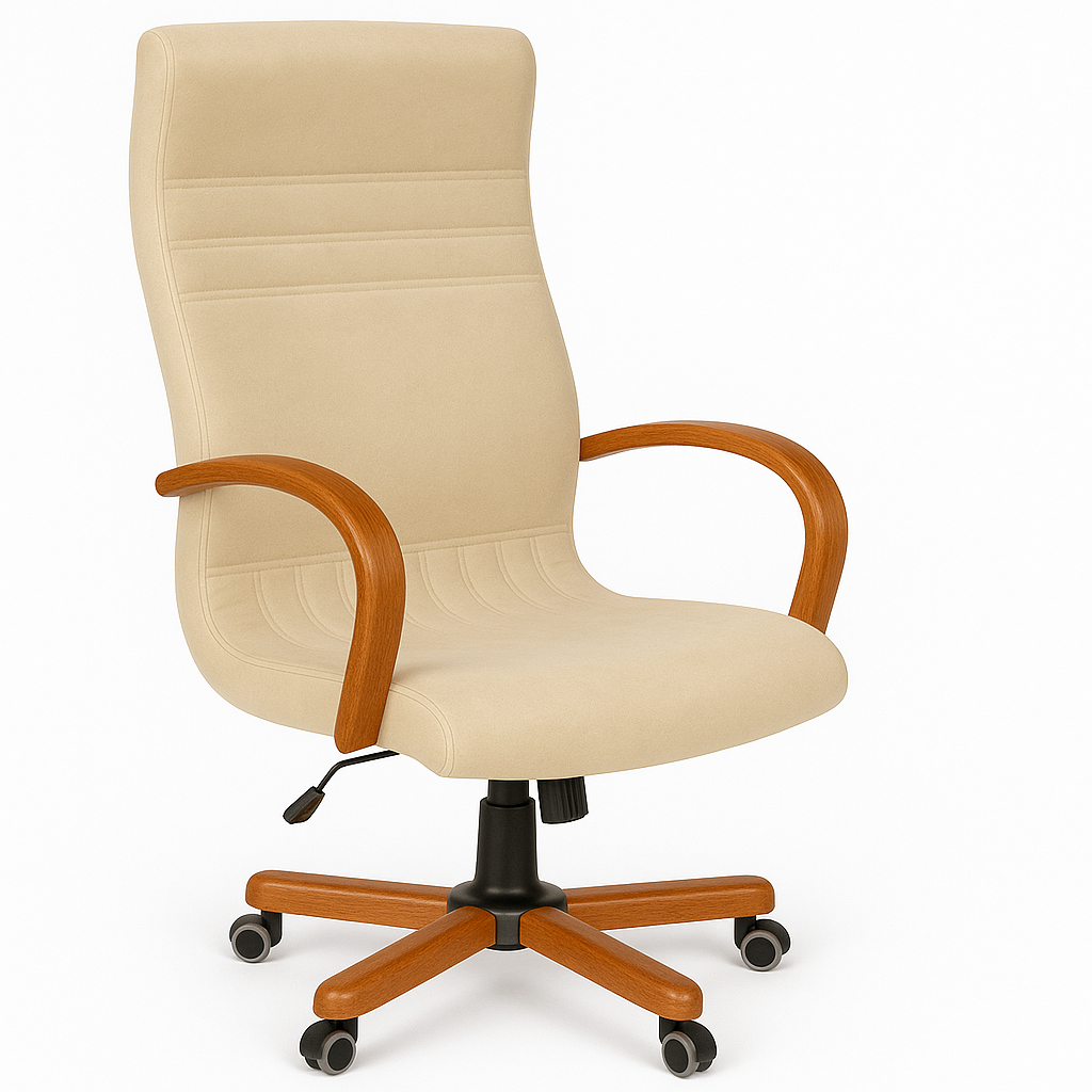 Scaun birou catifea BEJ | model GOLD P