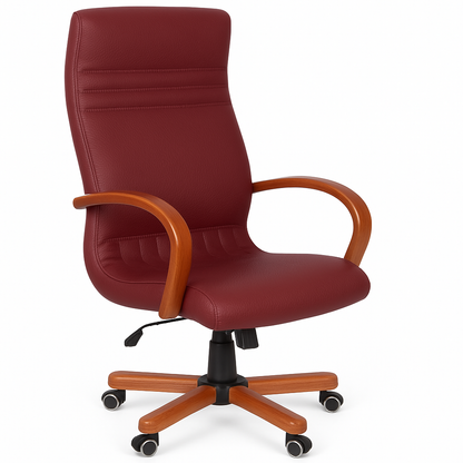 Scaun birou piele BEJ | model GOLD P